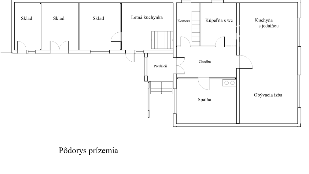 Rodinný dom s 2006 m2 pozemkom v Melčicicach-Lieskovom