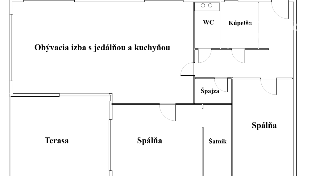 NOVOSTAVBA: Zariadený 3-izbový byt s terasou v Trenčíne, Saratovská ul.