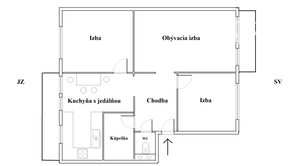 Zariadený 3-izbový byt s 2 balkónmi a parkovaním v Trenčíne, ul. Bavlnárska